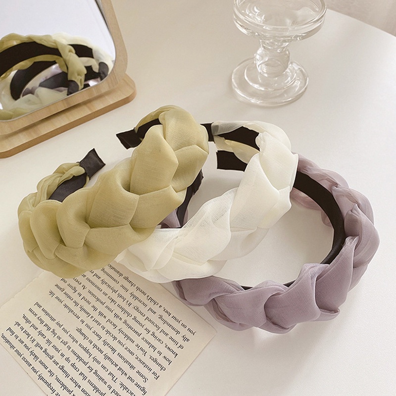 Băng đô cài tóc bản rộng phong cách Hàn Quốc cho nữ HB