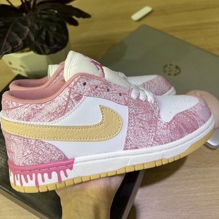 Giày Nike Hồng Vảy Sơn , Jordan Hồng Loang Cổ Thấp F11