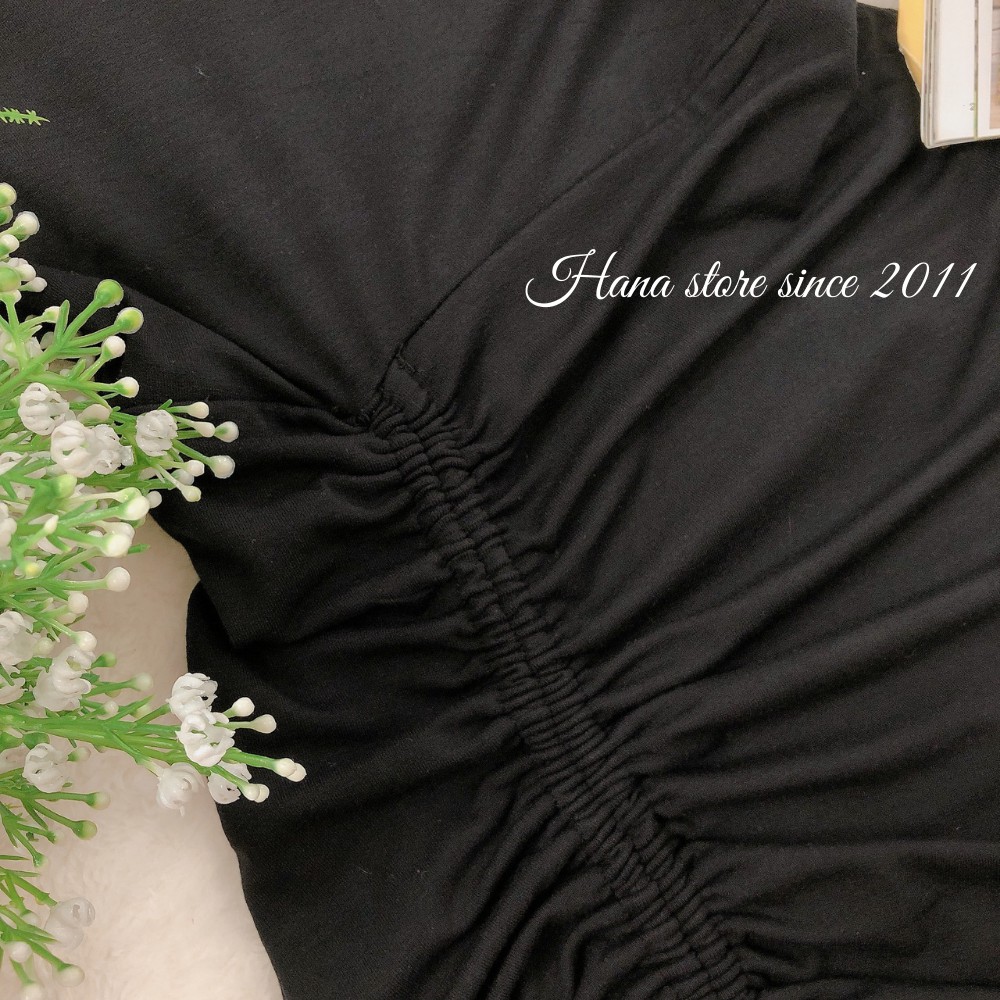 Váy body dây rút dáng ôm đuôi cá màu đen freesize <60kg | BigBuy360 - bigbuy360.vn