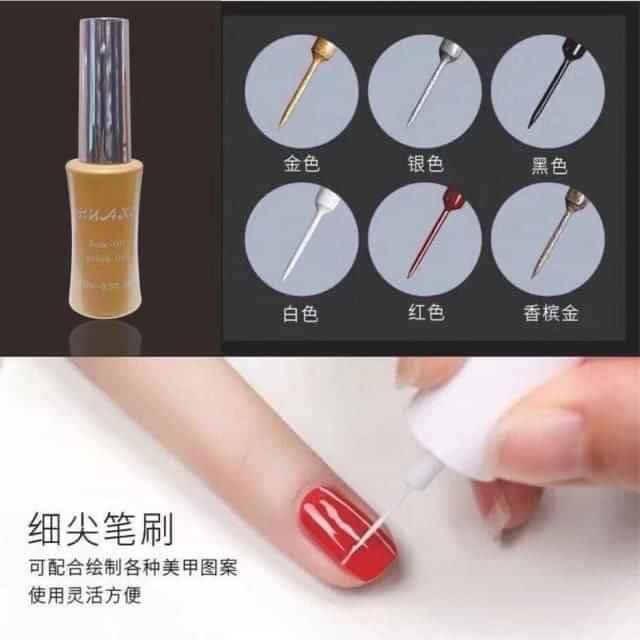 [HÀNG CHÍNH HÃNG] chai gel vẽ cọ nét huaxi VẼ MÓNG NAILS SƠN GEL