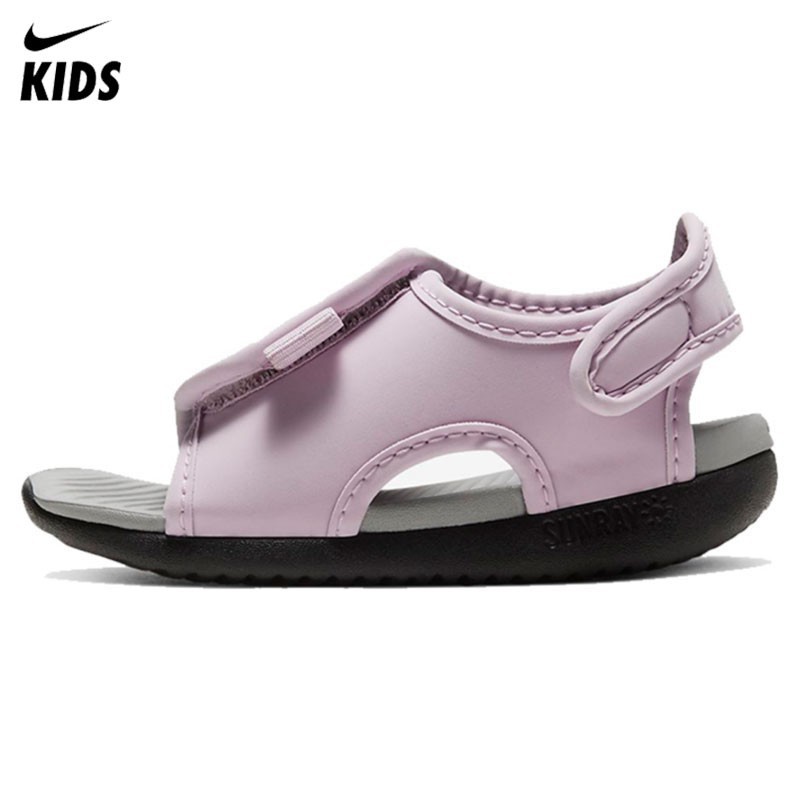 * Sẵn sàng Stock * Giày dép Nike Giày trẻ em Sunray Điều chỉnh 5 Dép trẻ em Giày dép cho bé Giày dép màu hồng thoải mái Nike cho giày 1-16 tuổi