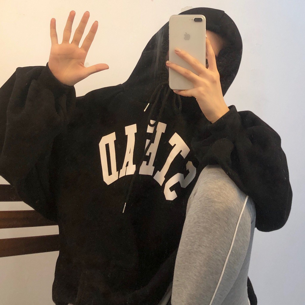 Áo hoodie nam nữ nỉ có mũ họa tiết chữ STEAD trẻ trung - Áo nỉ mặc thu đông có túi trước xinh xắn | BigBuy360 - bigbuy360.vn