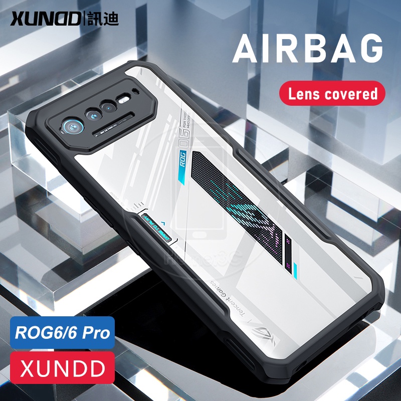 XUNDD Ốp Điện Thoại Acrylic Cứng Trong Suốt Chống Rơi Cho ASUS ROG Phone 6 6D 5 ROG6 ROG5 Pro Ultimate