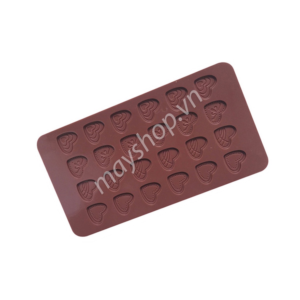 Khuôn silicone 24 tim mỏng hoa văn