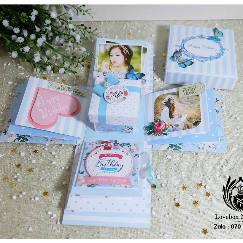 HỘP QUÀ TẶNG LOVEBOX+ FREE IN ẢNH+FREE SHIP