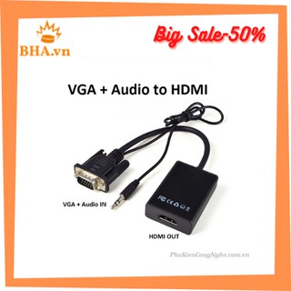 BỘ CÁP CHUYỂN ĐỔI TÍN HIỆU TỪ VGA AUDIO RA HDMI