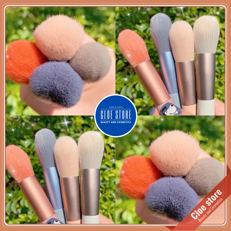 Bộ cọ trang điểm 8 cây túi zip, bộ cọ makeup siêu xinh hàng nội địa trung