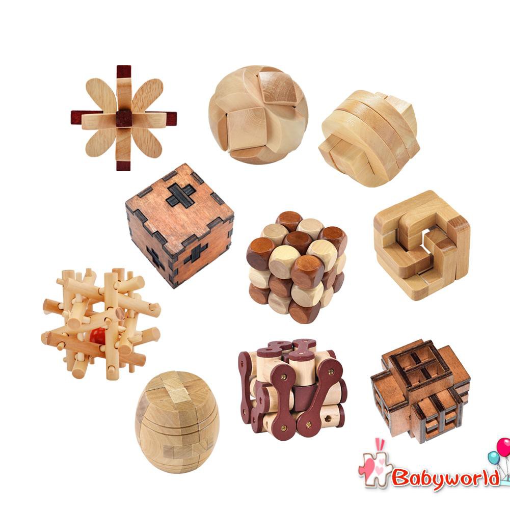 Khóa Khổng Minh Bằng Gỗ