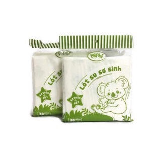 Lót phân su Mipbi 3 lớp, gói 30 tờ dùng cho bé sau sinh