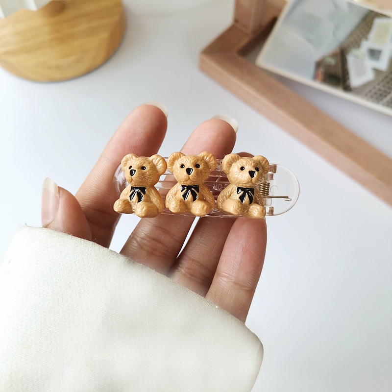 Kẹp Tóc Hình Ba Chú Gấu Nhỏ Dễ Thương Phong Cách Hàn Quốc Ngọt Ngào Khí Chất Dành Cho Bạn Nữ