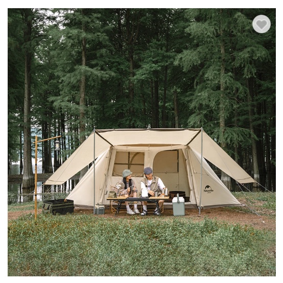 Lều ngôi nhà Village 5.0 NatureHike NH21ZP009 (phiên bản có mái tăng che phía trước 2 bên lều)