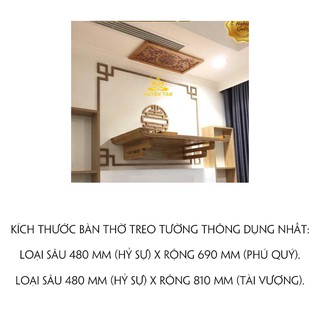 BÀN THỜ TREO TƯỜNG 48*81