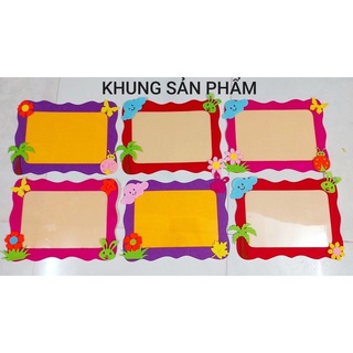 1 khung đựng sản phẩm - thế giới mầm non - trang trí - steam