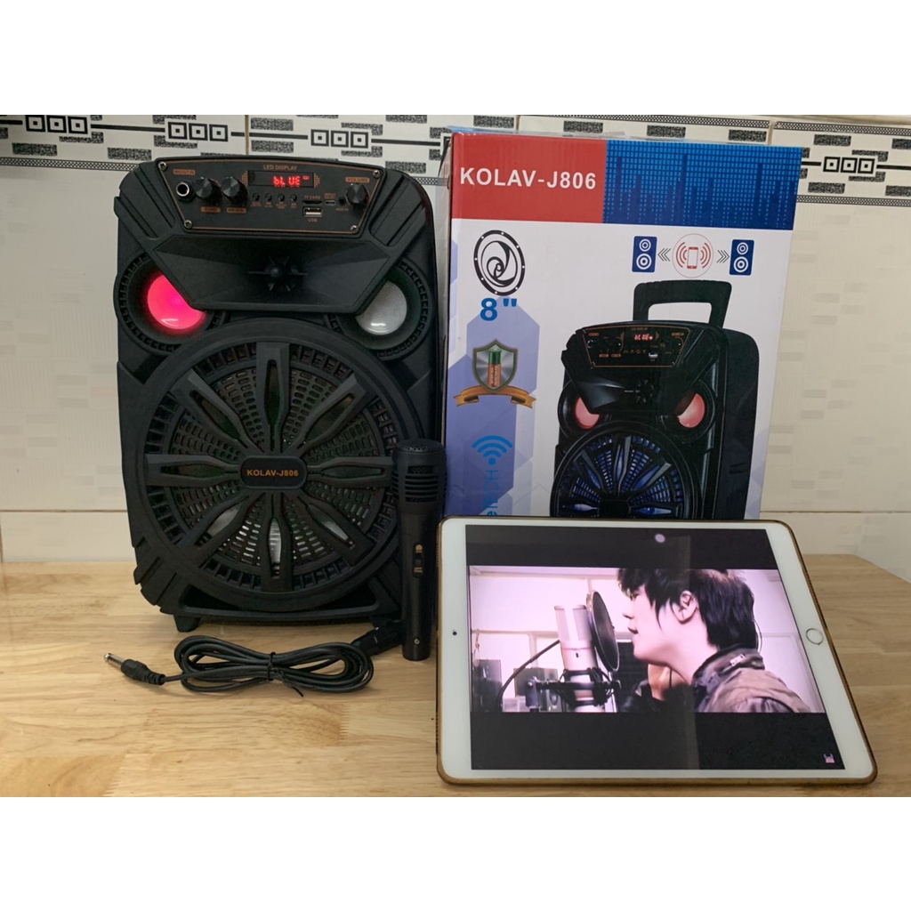 Loa Karaoke bluetooth - Tặng kèm micro có dây