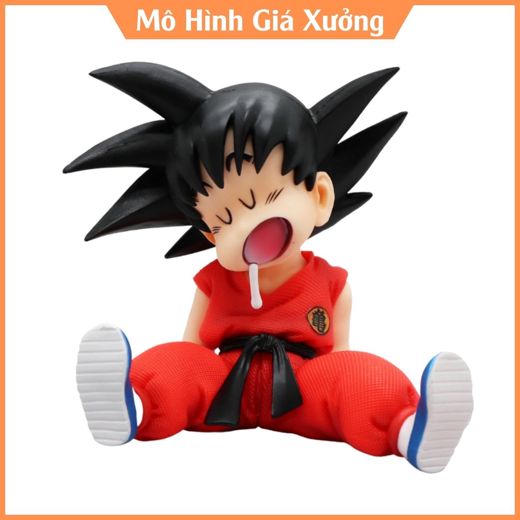 Siêu dễ thương Mô Hình Son Goku ngủ gật - Cao 10cm - Tượng Figure Dragonball