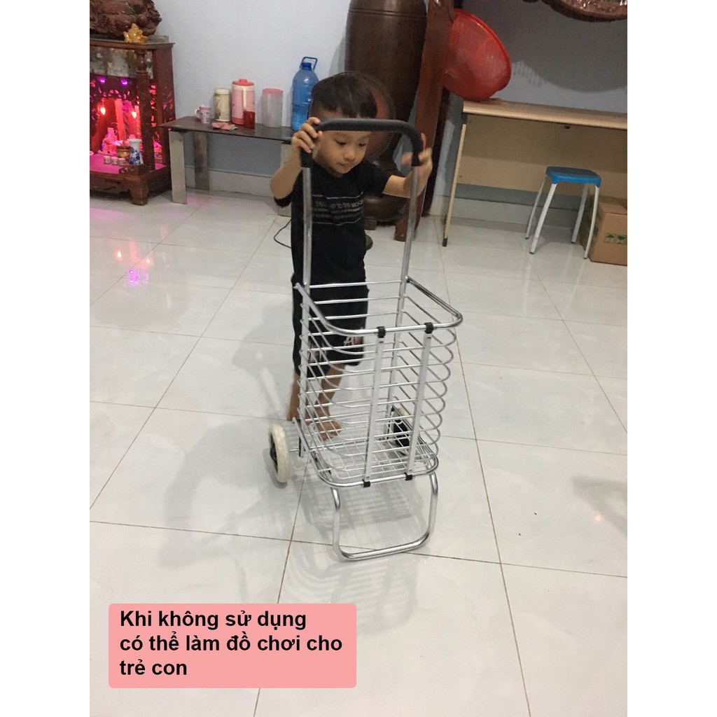 Xe đẩy hàng, đi chợ gấp gọn