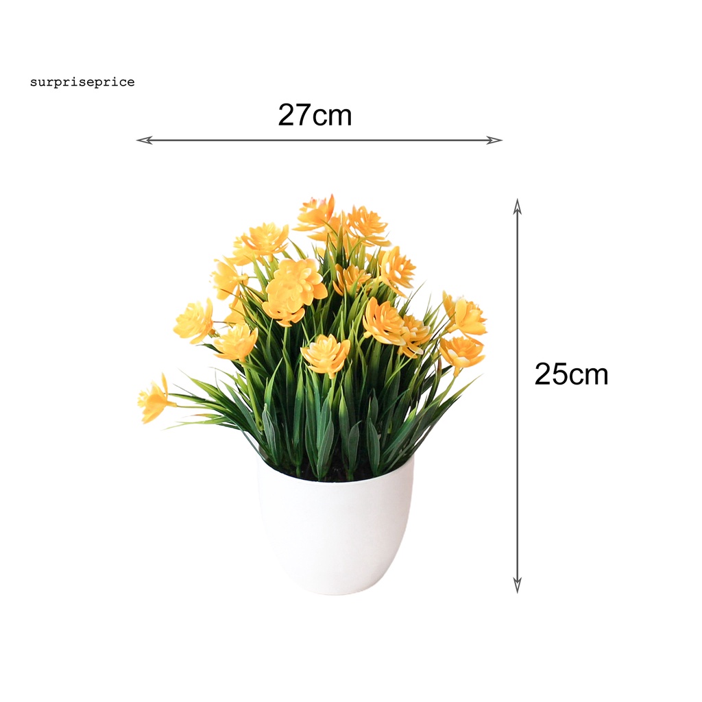 Chậu Hoa Sen Nhân Tạo Bằng Nhựa Chống Phai Màu Để Bàn Trang Trí