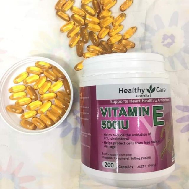 VITAMIN E HEALTHY CARE 500IU 200 viên của ÚC