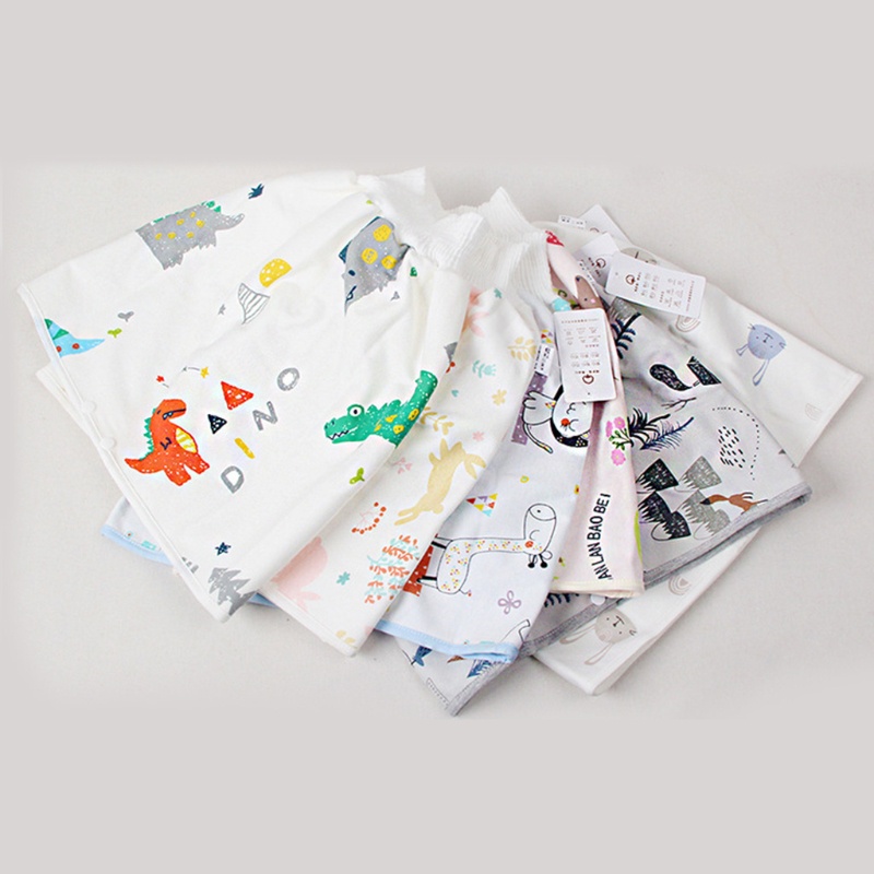 Quần Tã Dạng Váy Bằng Cotton Thấm Hút Tốt Tiện Dụng Cho Bé