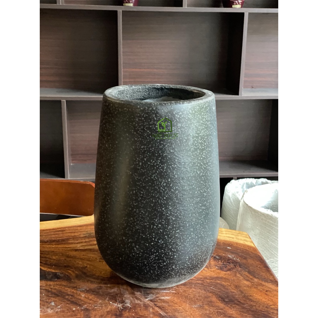Chậu đá xi măng đá mài GIỌT NƯỚC 20*35cm