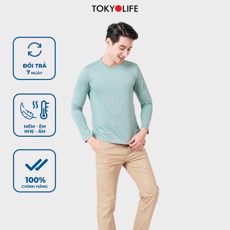 Áo giữ nhiệt WM Extra Nam cổ tròn siêu co giãn, siêu ấm TOKYOLIFE G7SMT037J | BigBuy360 - bigbuy360.vn