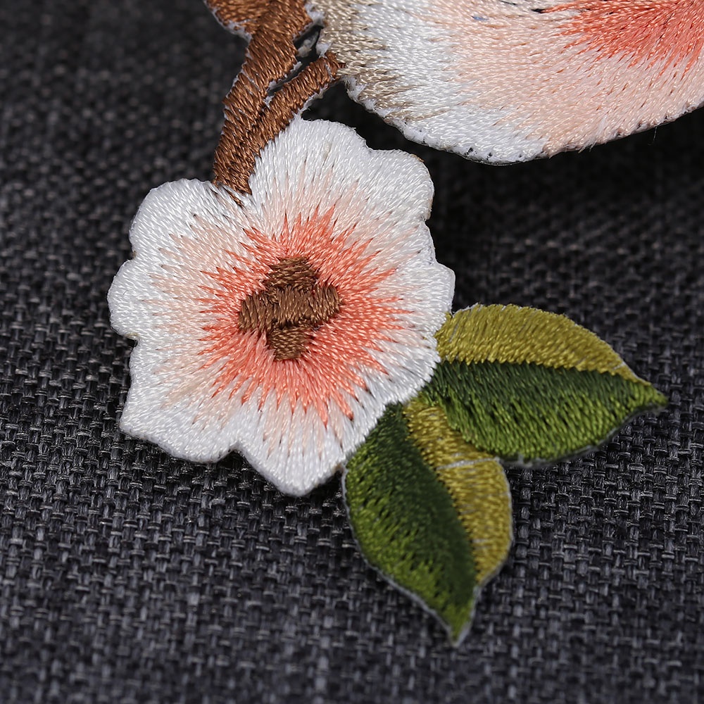 1 Miếng Dán Ủi Thêu Hình Chim Dễ Thương