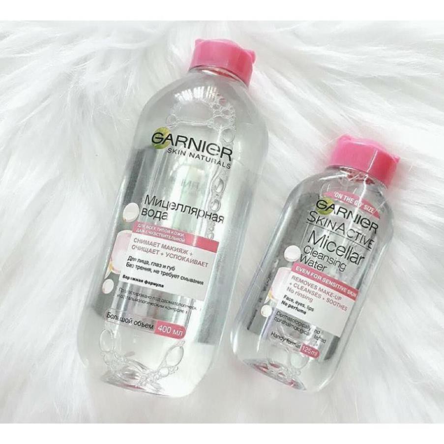 Nước tẩy trang garnier pháp 400ml nắp hồng nhạt | BigBuy360 - bigbuy360.vn