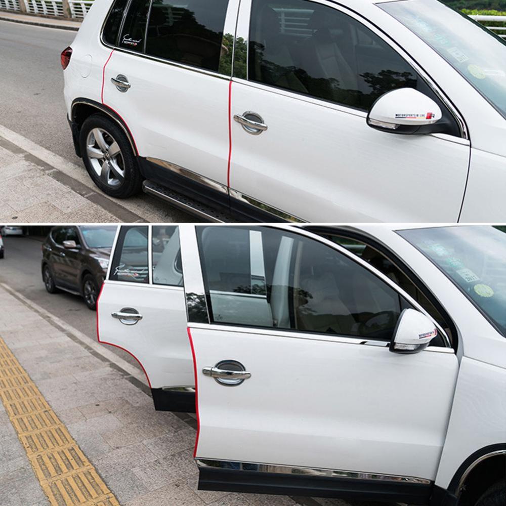 Set 2 Dải Cao Su 2.8M Viền Bảo Vệ Mép Cửa Xe Hơi Chống Trầy O4Q4
