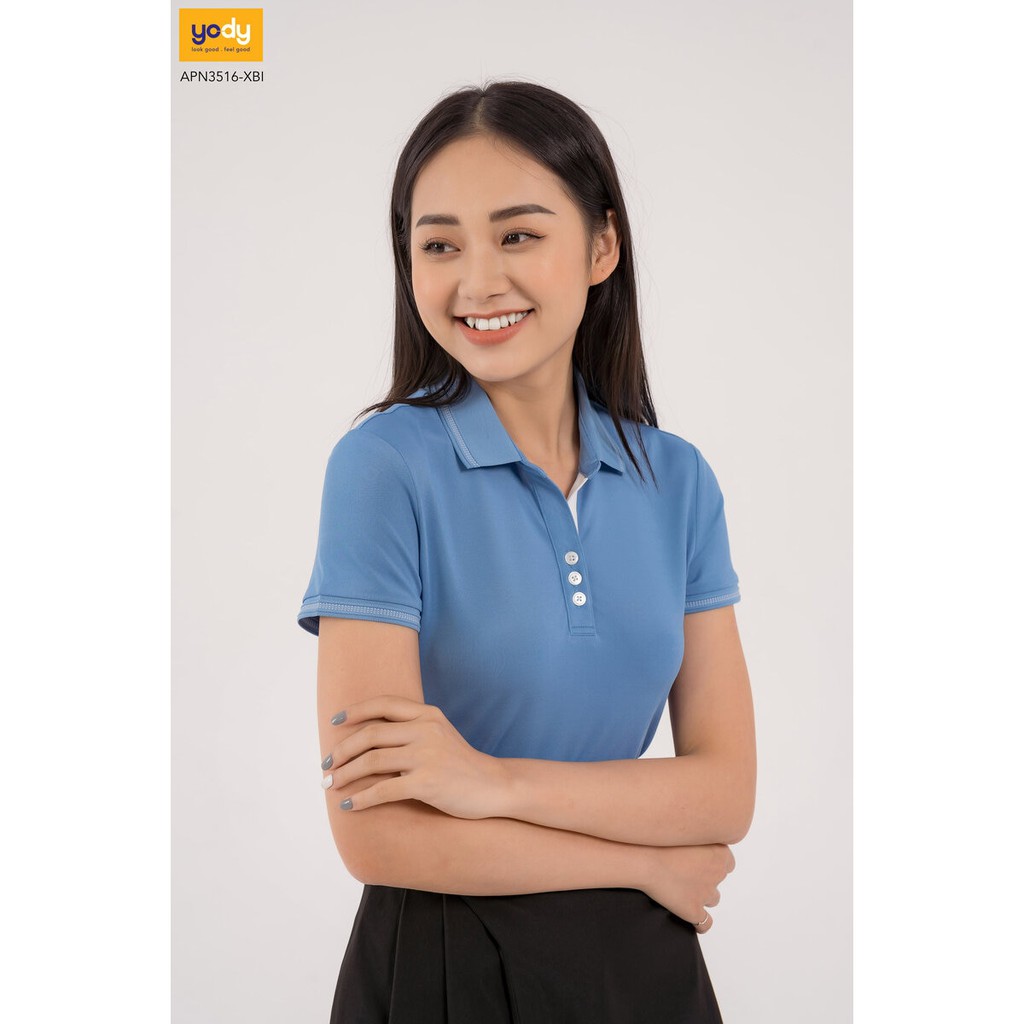 Áo Phông Polo YODY Nữ Coolmax Lacoste Mền Mịn Và Thấm Hút Tốt APN3516 | BigBuy360 - bigbuy360.vn
