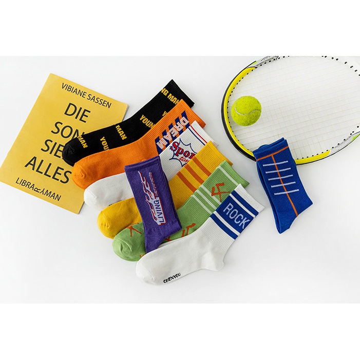 Vớ Tất thể thao cao cổ Nam Nữ phong cách trẻ trung, năng động, cá tính.