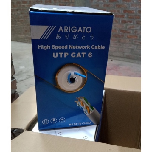 Dây mạng cáp mạng lan Cat 5, Cat 6 Arigato dài 305m lõi đồng bảo hành 3 tháng BUNOC's
