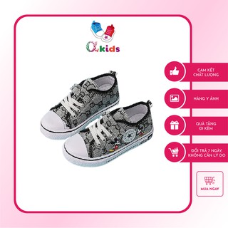 [HÀNG CHÍNH HÃNG] Alpha Kids Giày Bata Cho Bé Gái Hình Chuột Mickey Quai Dán Siêu Nhẹ Êm Chân Cho Bé Gái 5 14 Tuổi