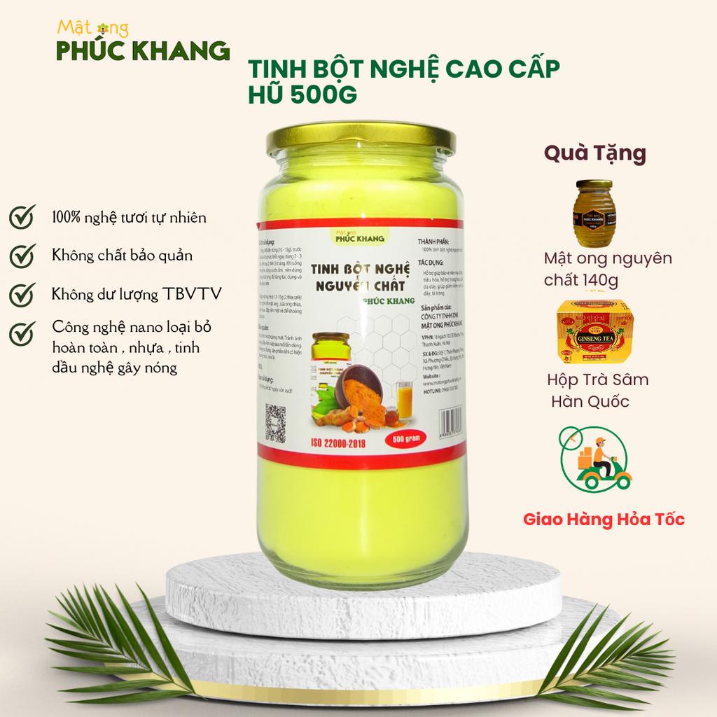 Tinh Bột Nghệ Cao Cấp Phúc Khang 500g/hũ