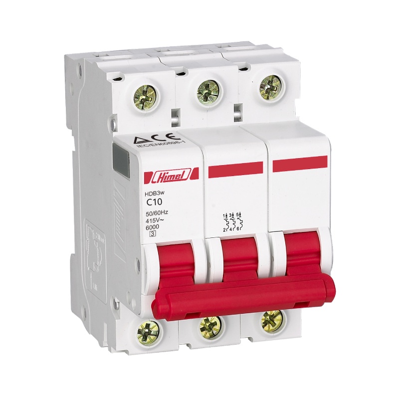 Atomat dạng tép, 3 cực, dòng định mức 10A, dòng cắt ngắn mạch 6ka, MCB 3P 10A 6kA