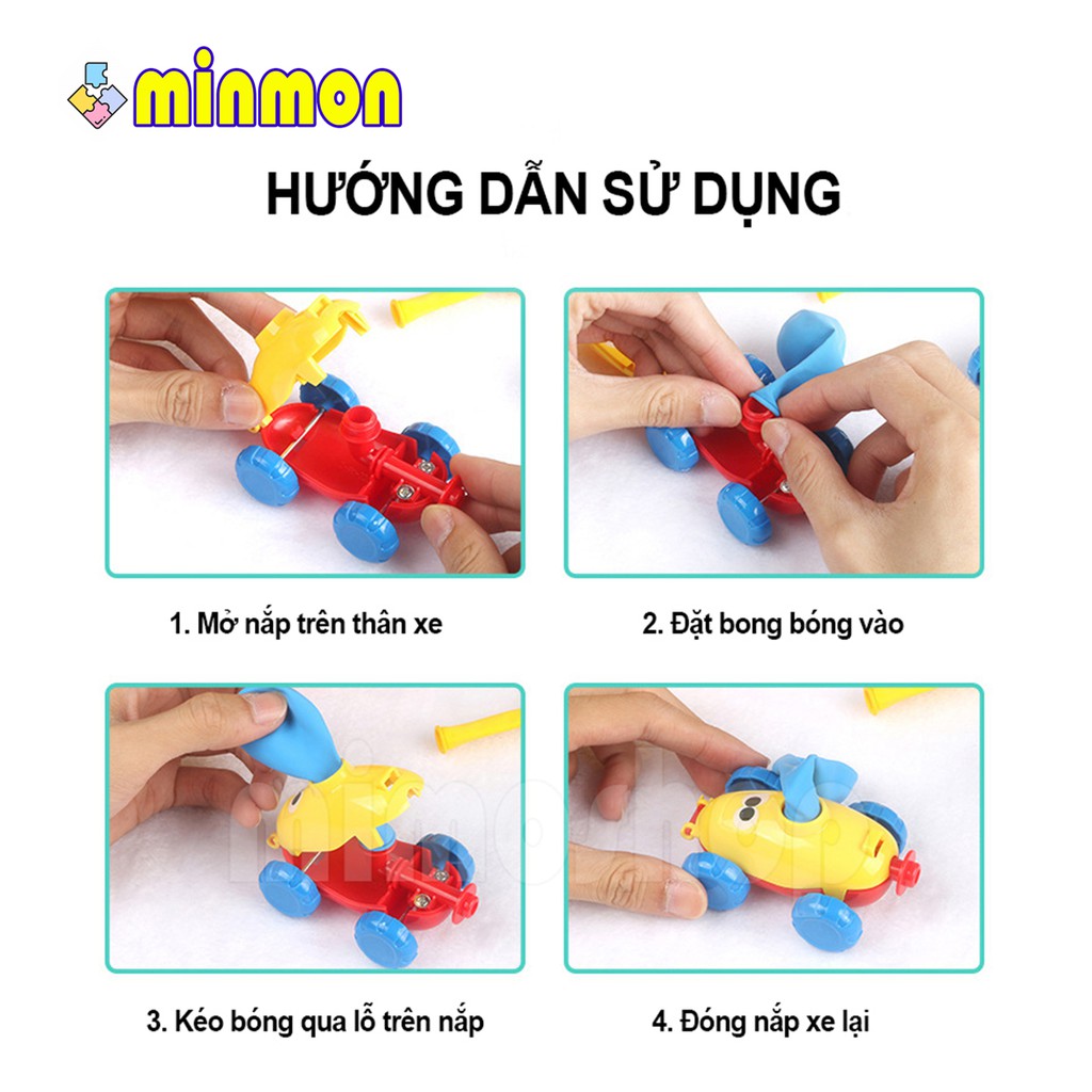 Đồ chơi xe hơi MINMON chạy bằng bong bóng cho bé - CY227084