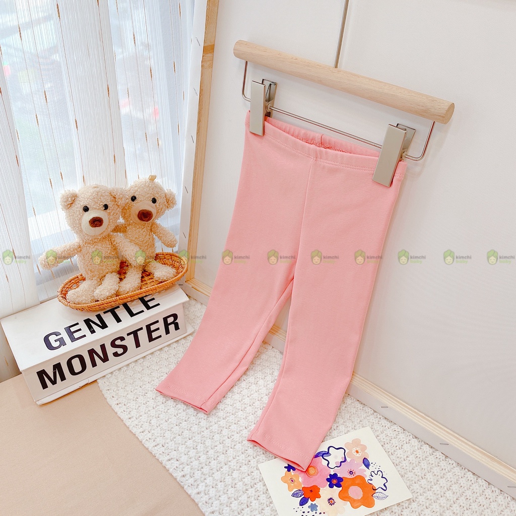 Quần Leggings Dài Cho Bé Gái Vải Cotton Spandex Mềm Mịn Cực Thoải Mái Và Sang Chảnh LGD2201