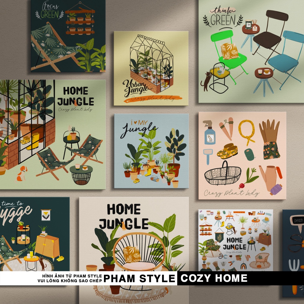 Tranh Canvas Treo Tường COZY HOME (No21-40)