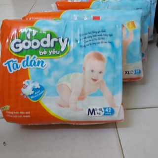 Tã dán Goodry Value Pack S46/M42/L38/XL34