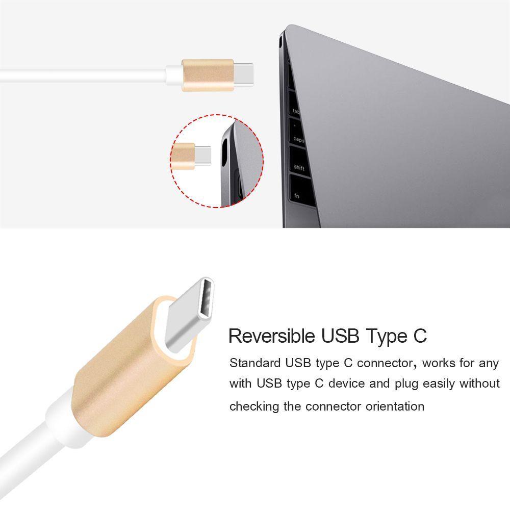 BEBETTERM Cáp ChuyểN ĐổI 3 Trong 1 USB-C 4K HDMI 3 MàU Cho Laptop / PC