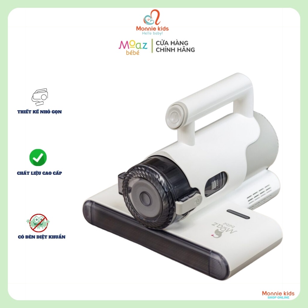 Máy hút bụi giường nệm cho bé MOAZ BÉBÉ MB-037, máy hút bụi cầm tay diệt khuẩn - Monnie Kids