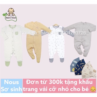 Nous bodysuit bộ đồ liền thân cho bé sơ sinh 0 tháng