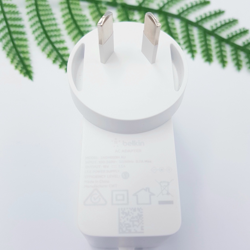 Nguồn Adapter 15V 1.5A Belkin 2ADH023H Chuẩn Chân AU