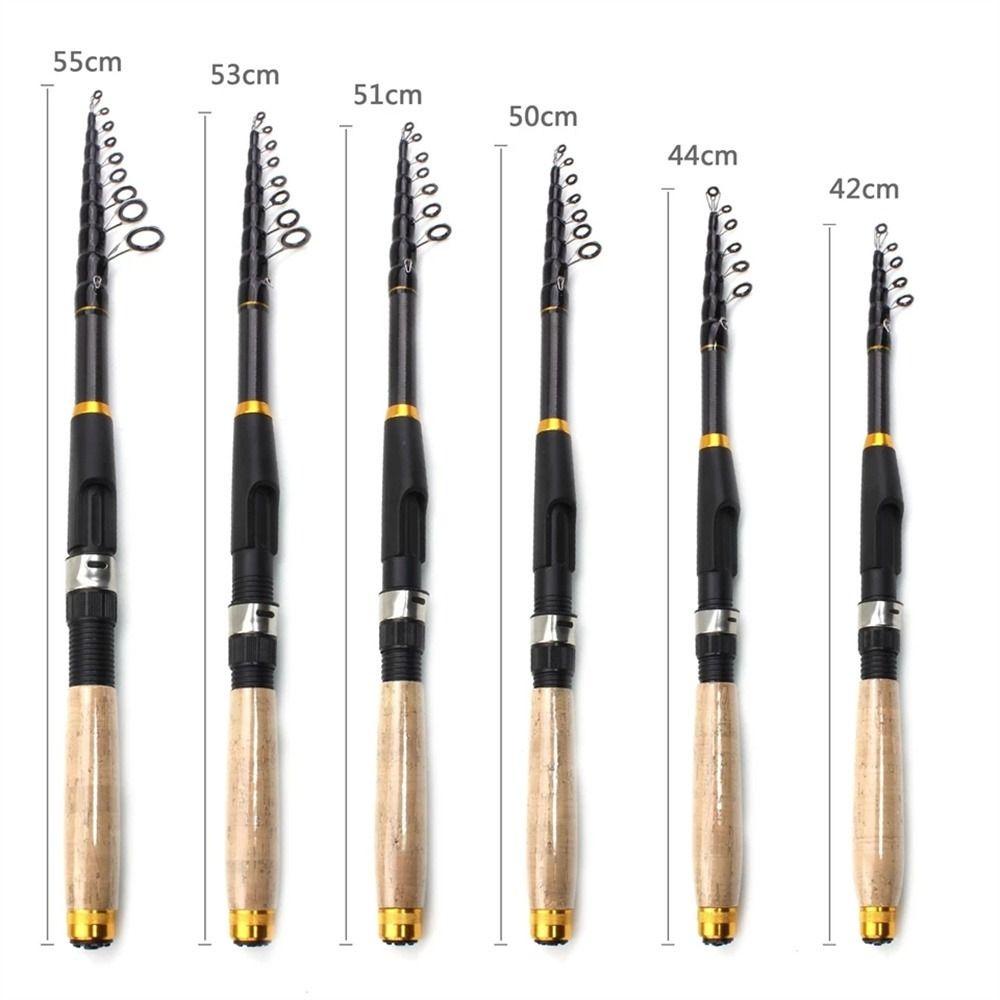 Cần Câu Cá Siêu Ngắn Bỏ Túi Bằng Sợi Carbon 1.8m 2.1m 2.4m