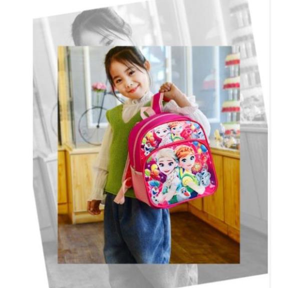 Balo cho bé trai bé gái,balo mầm non từ 1-4 tuổi hình siêu nhân, công chúa