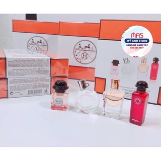 [ CHUẨN AUTH ] Trọn bộ nước hoa Set Hermes mini, tuyển chọn 4 hương thơm xuất sắc