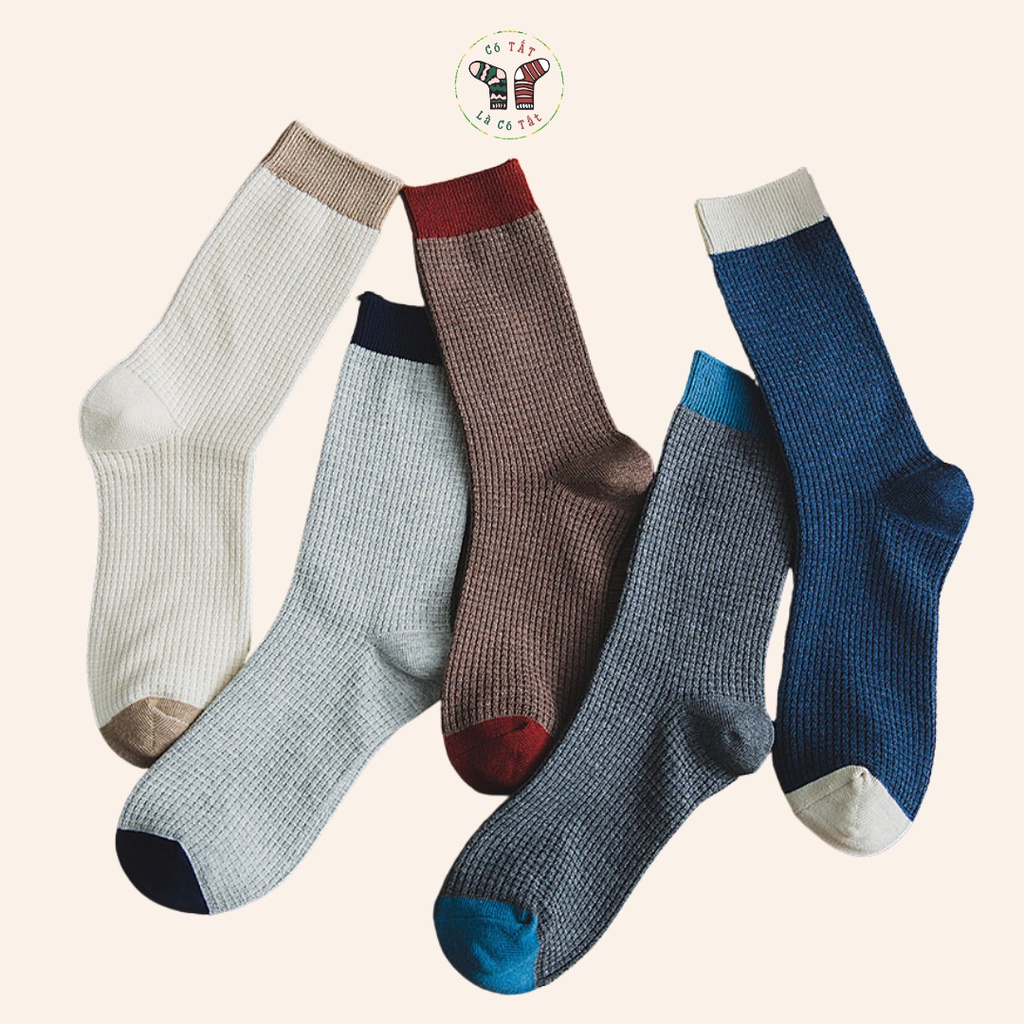 Tất Nam Cổ Cao Có Tất Là Có Tất chất liệu cotton cao cấp phong cách quý ông phối đồ sang trọng-QUYONGEURO