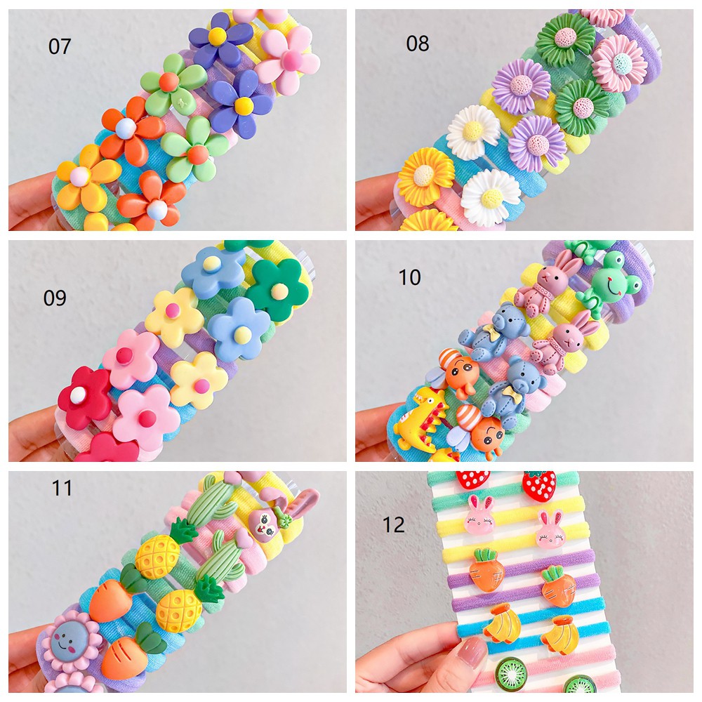 KIDSBOWS Set 10 Kẹp Tóc Hình Trái Cây Cho Bé Gái