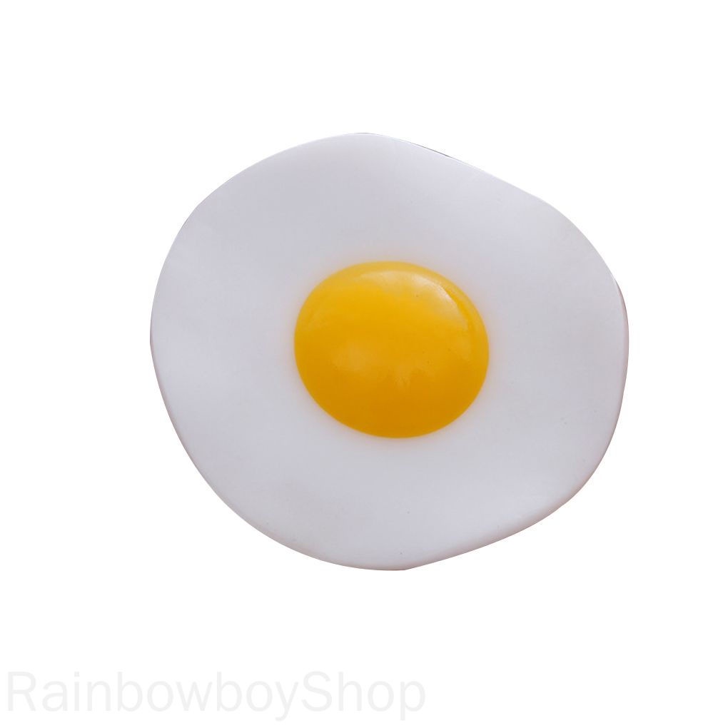 Lovely Fried Egg Relieve Stress Toys Omelette Anti-stress Adults Kids Healing Toy Pressure Reliever Relief RainbowboyShop
