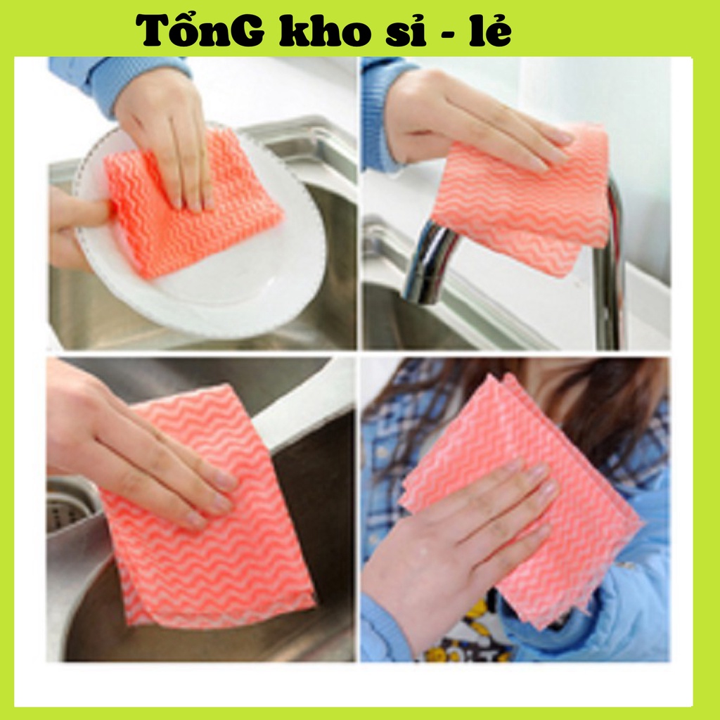 Cuộn Giấy Lau Đa Năng Nhà Bếp Bằng Vải Cuộn 50 Miếng 1434 Tổng Kho Sỉ vp88