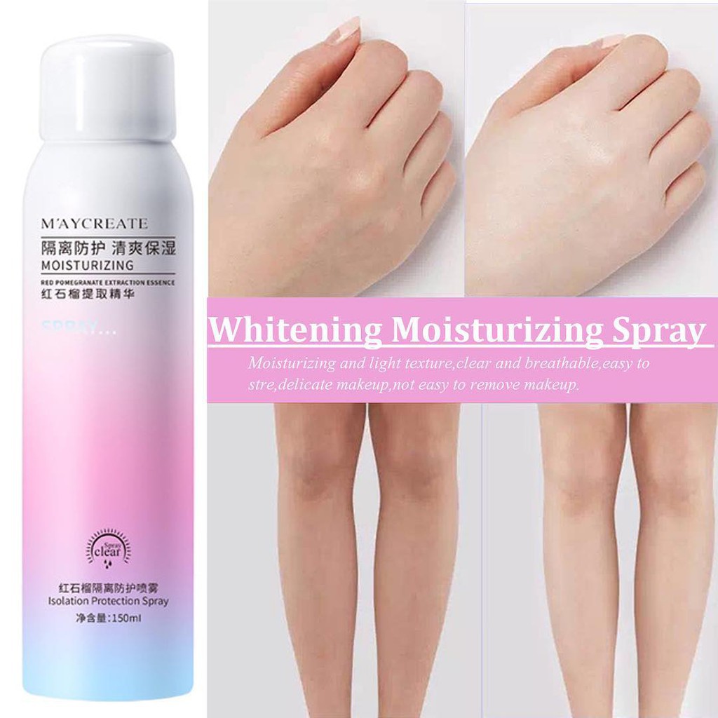 XỊT CHỐNG NẮNG TRẮNG DA MAYCREATE 150ML SPF35